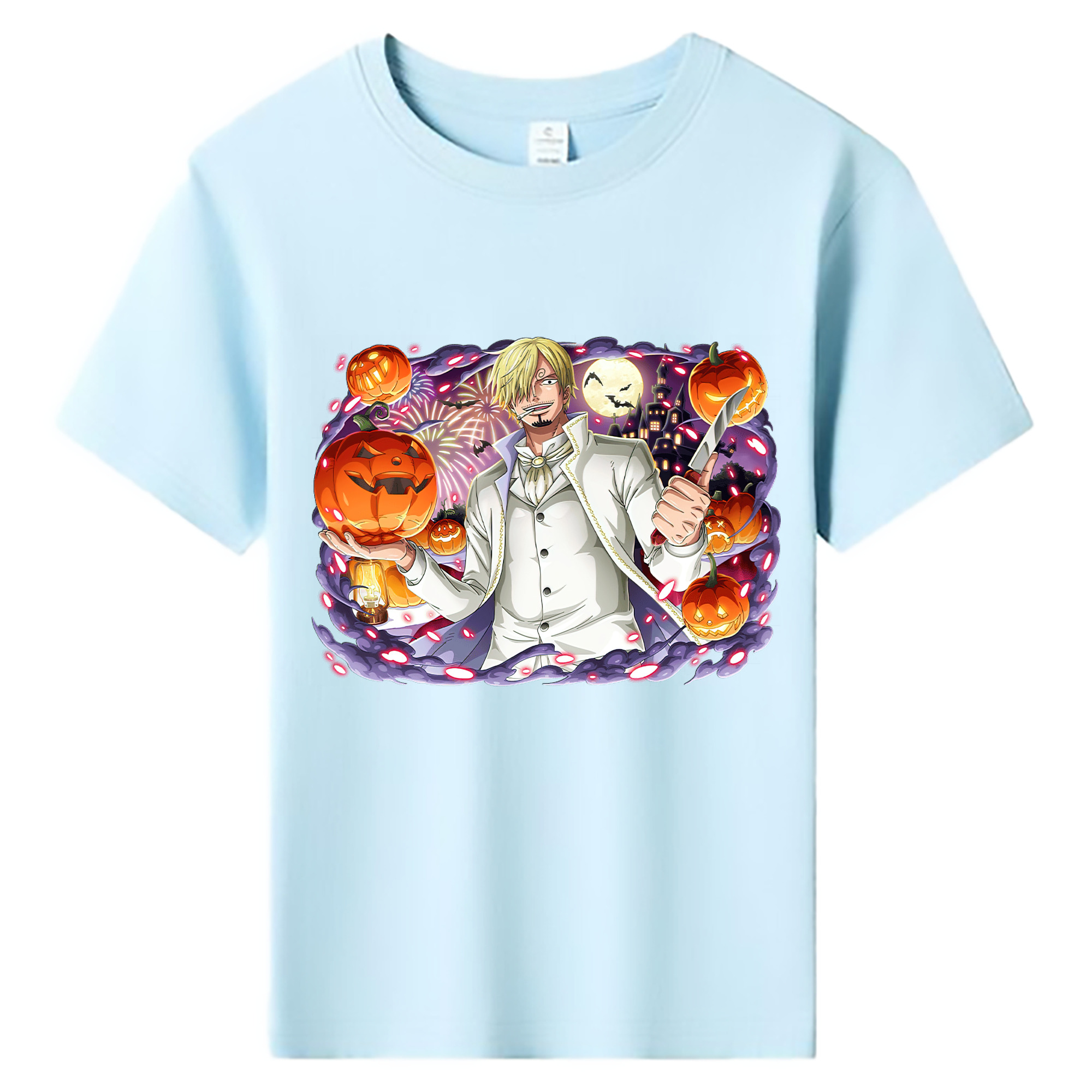 ワンピース サンジ ONE PIECE Sanji 綿100％キッズTシャツ（フロントプリント）